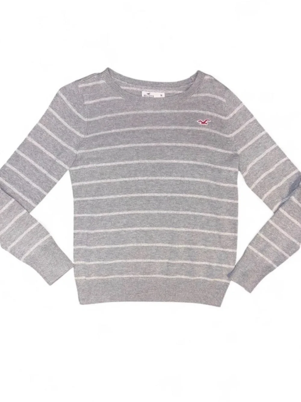 Y2K Hollister Pink Seagull Sparkle Knit Sweater M